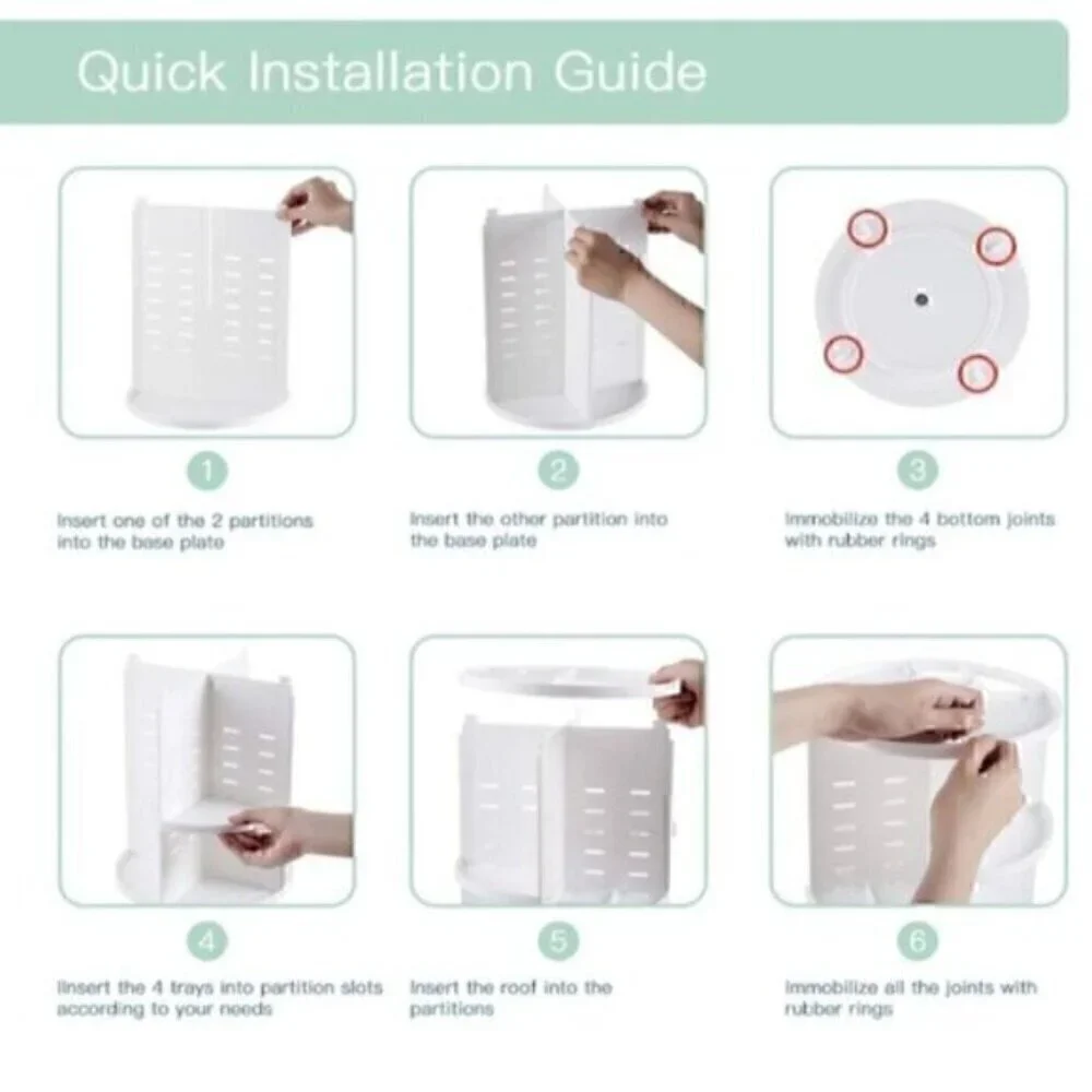 360 Rotating Makeup Organizer
